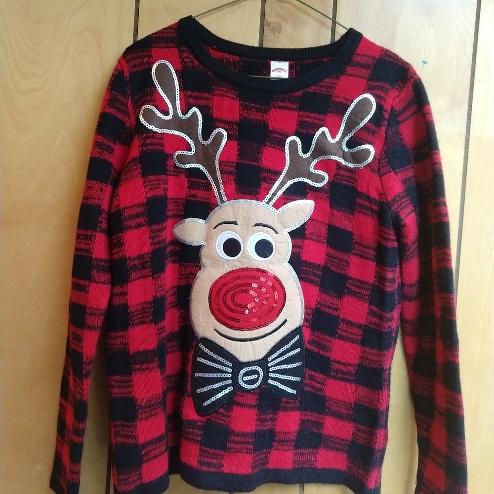 Holiday Time Rudolph Reindeer Small Sweater